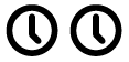 Icon: Zwei Uhren