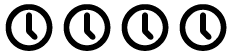 Icon: Vier Uhren